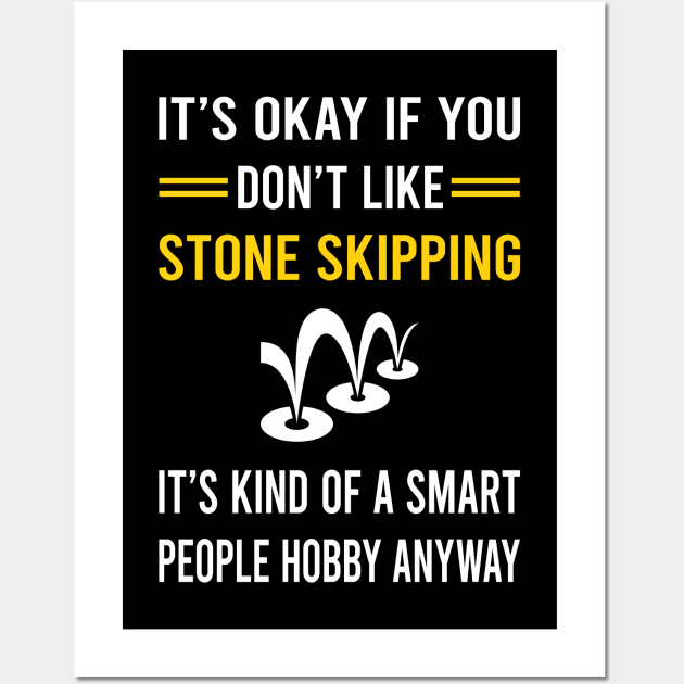 Smart People Hobby Stone Skipping Stones Rock Rocks Skimming Wall Art by Good Day